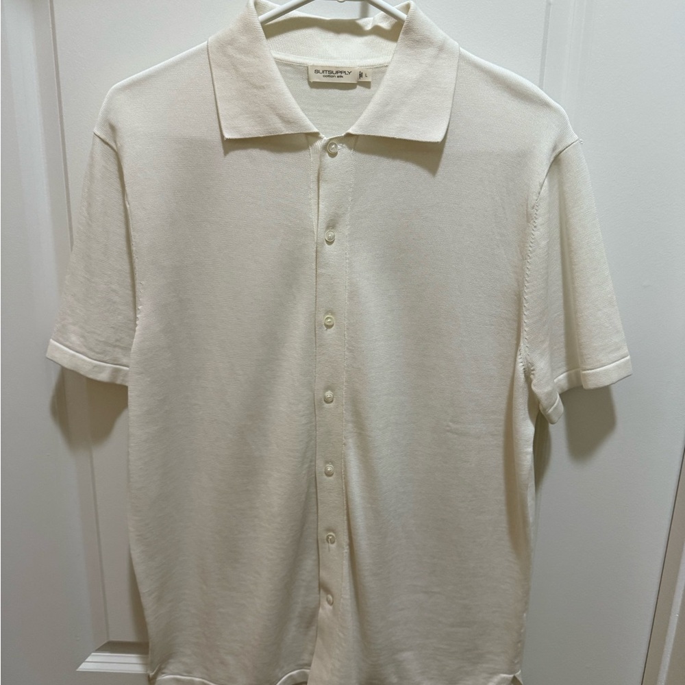 Suitsupply Cream Polo Shirt Casual Comfort
